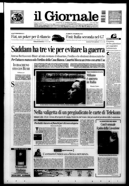 Il giornale : quotidiano del mattino